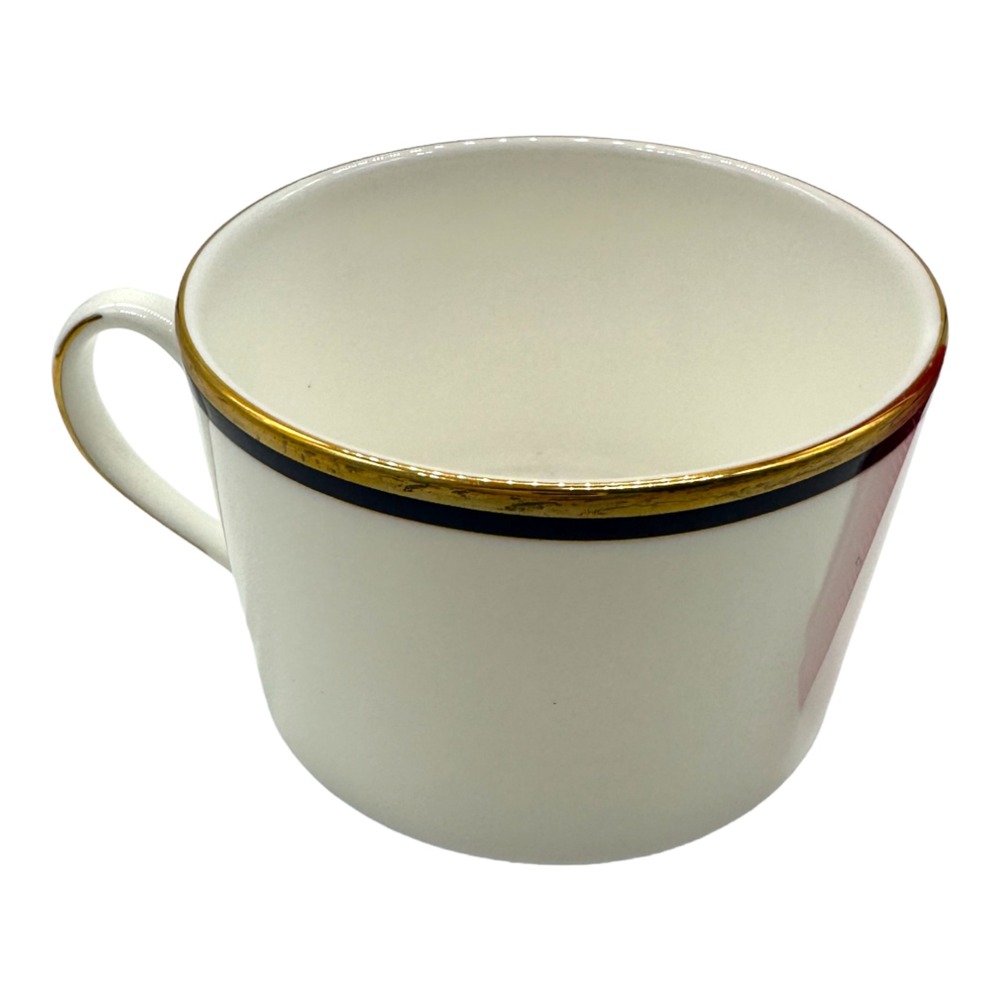 Kate Spade Lenox Library Lane Navy Teacup Cup White Gold Bone China Replacement - Picture 6 of 11